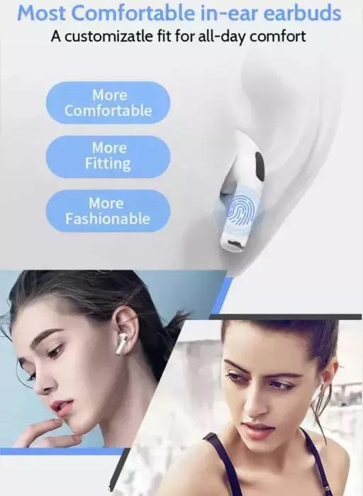 TEIZI Pro 4 Earbuds-Bluetooth Headset (Multicolour, True Wireless)