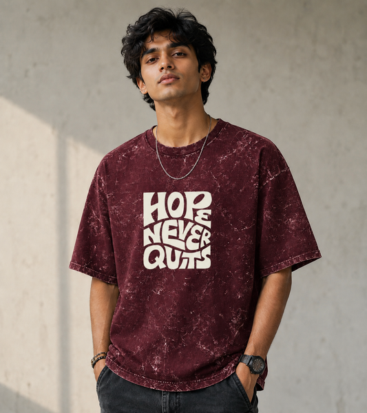 Premium Acid Washed Oversized Tee for Men