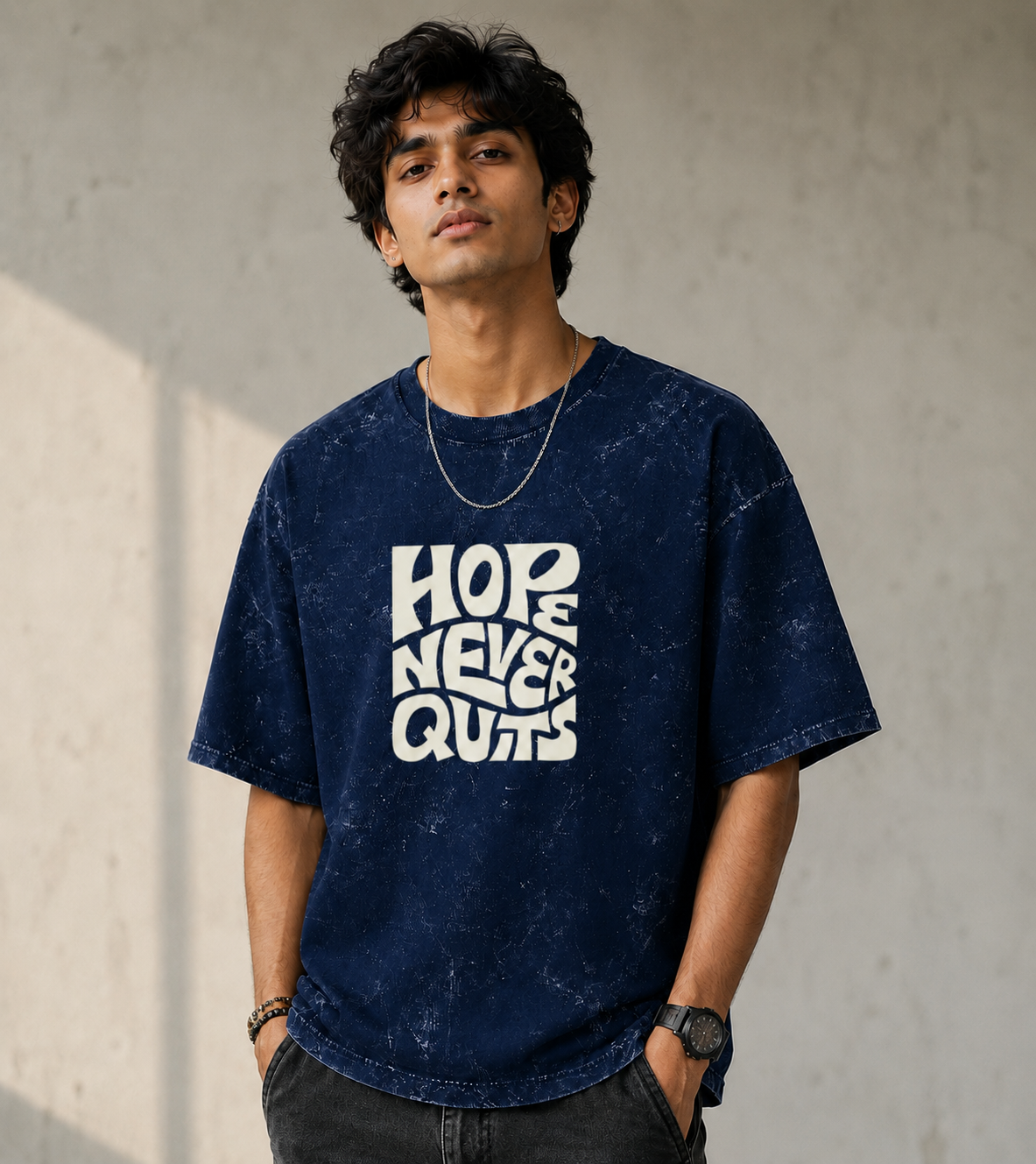 Premium Acid Washed Oversized Tee for Men
